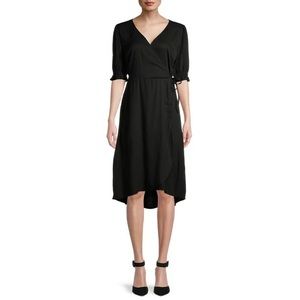 Time &Tru Knit Faux Wrap Dress